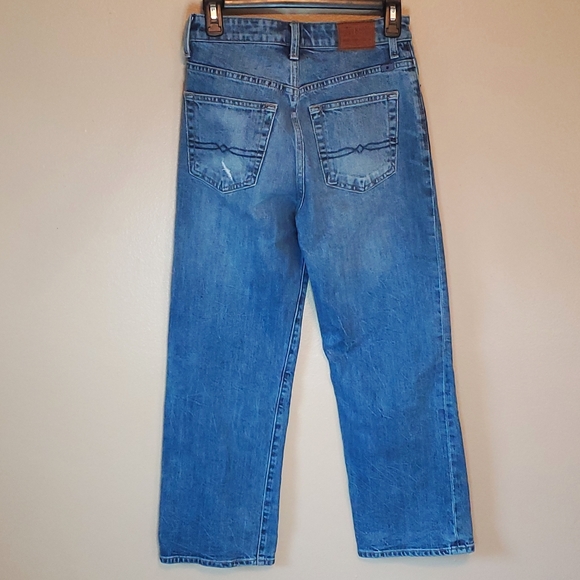 Lucky Brand | Straight Leg Button Side Blue Denim Jeans Size 2 26 - Picture 4 of 11